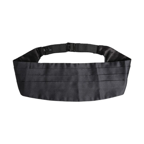 Dolce & Gabbana Dark Blue 100% Silk Belt Waist Cummerbund