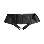 Dolce & Gabbana Dark Blue 100% Silk Belt Waist Cummerbund
