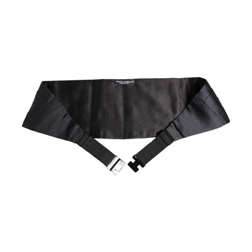 Dolce & Gabbana Dark Blue 100% Silk Belt Waist Cummerbund