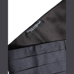 Dolce & Gabbana Dark Blue 100% Silk Belt Waist Cummerbund