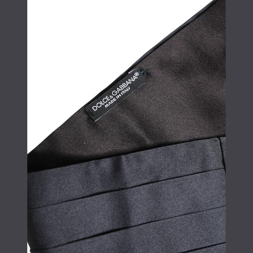 Dolce & Gabbana Dark Blue 100% Silk Belt Waist Cummerbund