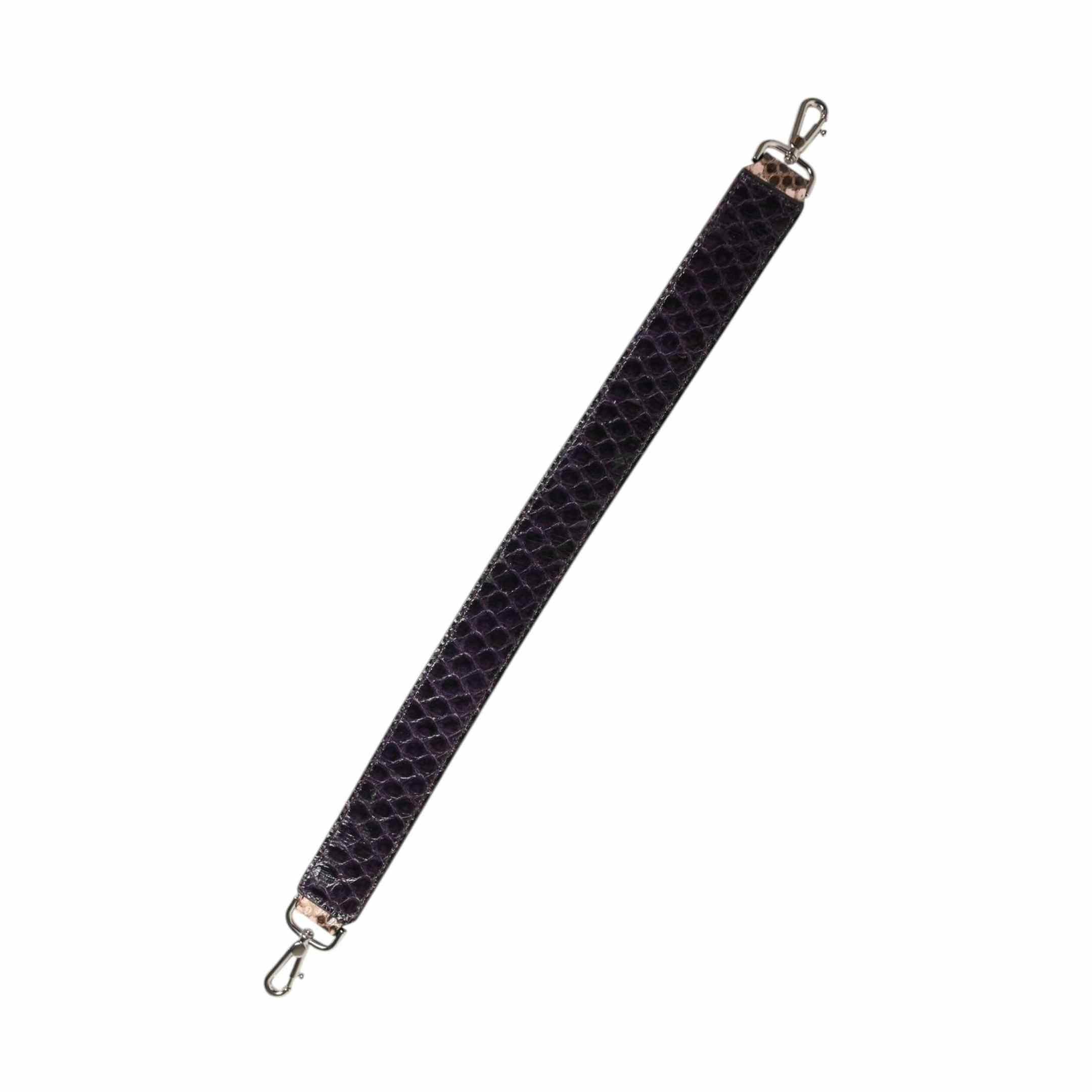 Dolce & Gabbana Brown Exotic Leather Handbag Accessory Shoulder Strap