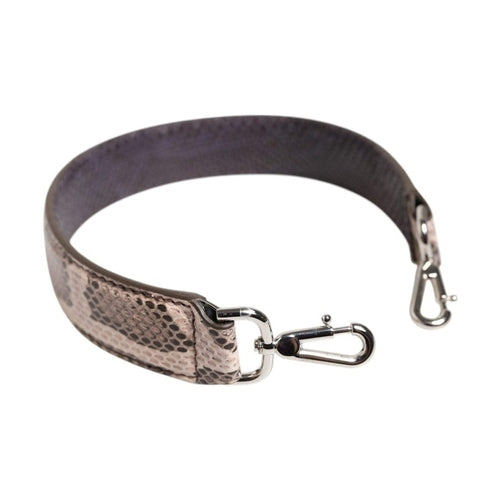 Beige Exotic Leather Handbag Accessory Shoulder Strap