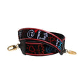Dolce & Gabbana Black Cotton Printed Women Bag Accessory Shoulder Strap