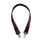 Dolce & Gabbana Black Cotton Printed Women Bag Accessory Shoulder Strap