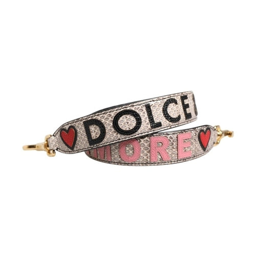 Dolce & Gabbana Multicolor DG AMORE Patch Bag Accessory Shoulder Strap