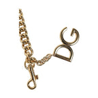 Dolce & Gabbana Brown Leopard Gold Brass Chain Accessory Shoulder Strap