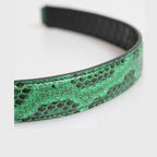 Dolce & Gabbana Black Green Exotic Leather Bag Shoulder Strap