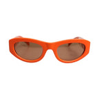 Dolce & Gabbana Orange Reborn To Live Oval Frame Logo Eyewear Sunglasses
