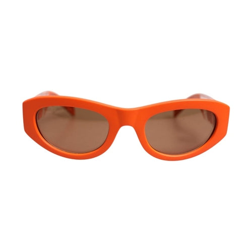 Dolce & Gabbana Orange Reborn To Live Oval Frame Logo Eyewear Sunglasses