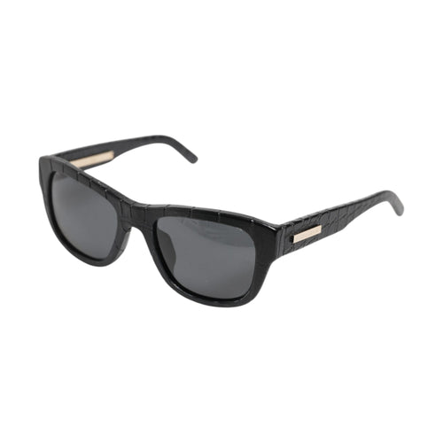 Black Leather Frame DG4177 Tinted Lens Sunglasses