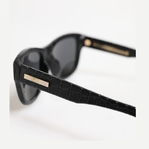 Dolce & Gabbana Black Leather Frame DG4177 Tinted Lens Sunglasses