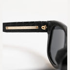 Dolce & Gabbana Black Leather Frame DG4177 Tinted Lens Sunglasses
