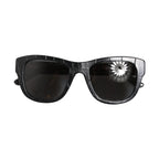 Black Leather Frame DG4177 Tinted Lens Sunglasses