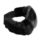 Dolce & Gabbana Black Bi0759 Lace Mirrored Ski Goggles Mask Sunglasses