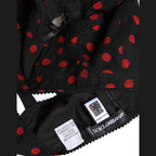 Dolce & Gabbana Black Red Polka Dot Underwired Balconette Underwear