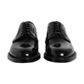Black Calf Leather Lace Up Dress Derby Shoes