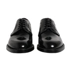 Black Calf Leather Lace Up Dress Derby Shoes