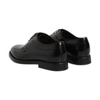 Black Calf Leather Lace Up Dress Derby Shoes
