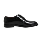 Black Calf Leather Lace Up Dress Derby Shoes