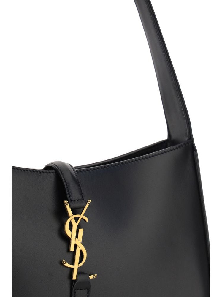 Saint Laurent Black Calf Leather Bos Taurus Handbag