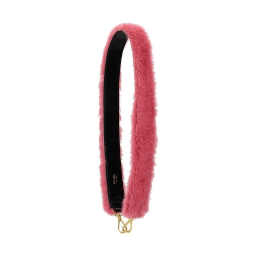 Prada Pink Fur Shoulder Bag
