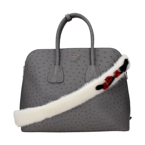 Prada White Leather Shoulder Bag