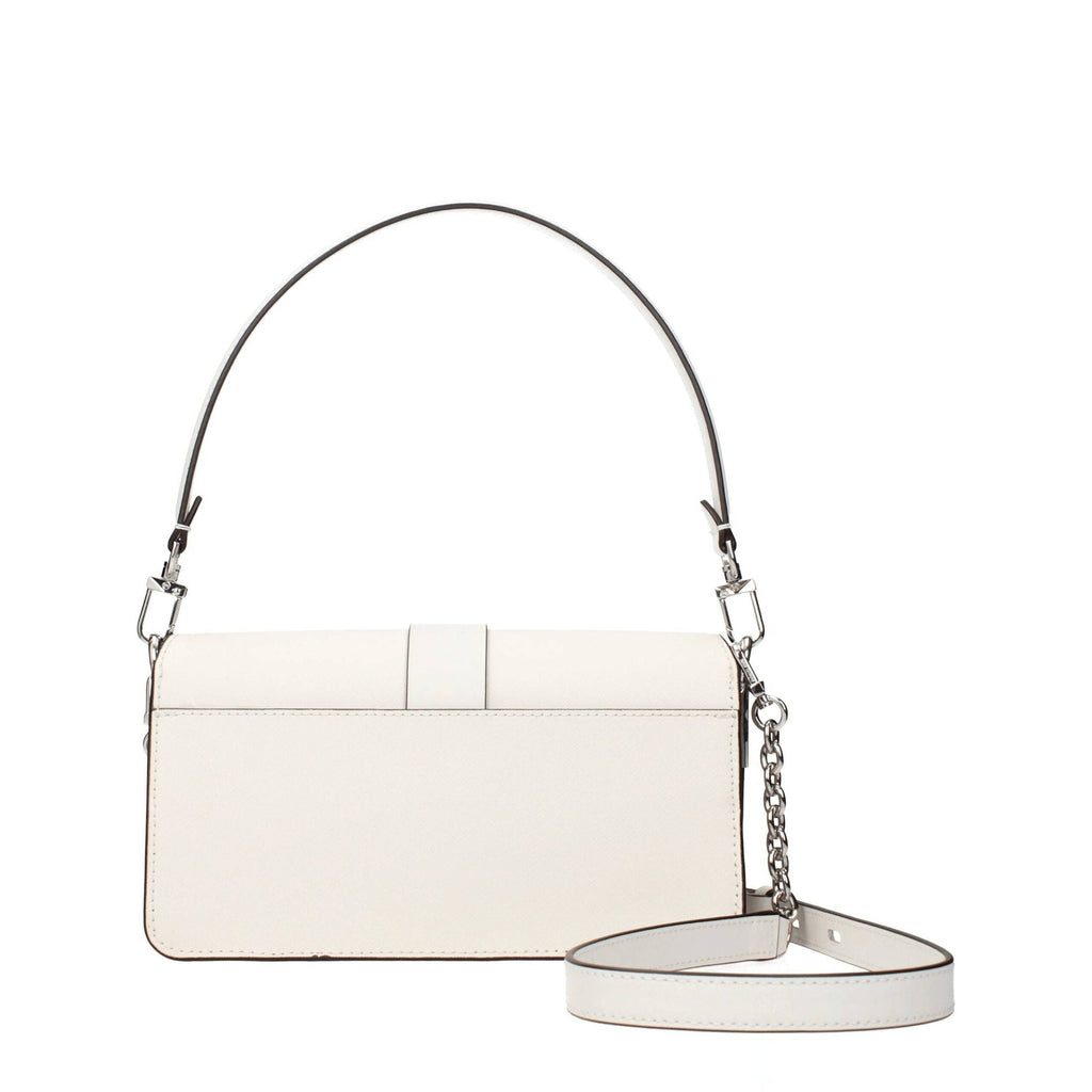Michael Kors White Leather Handbag