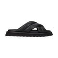 Dolce & Gabbana Black Leather Slippers