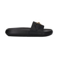 Versace Black Leather Slippers