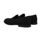 Dolce & Gabbana Black Velvet Slip-On Loafers