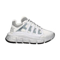 Versace White Fabric Athletic Sneakers