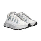 Versace White Fabric Athletic Sneakers