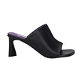 Stella McCartney Black Leather Stiletto Heel Sandals