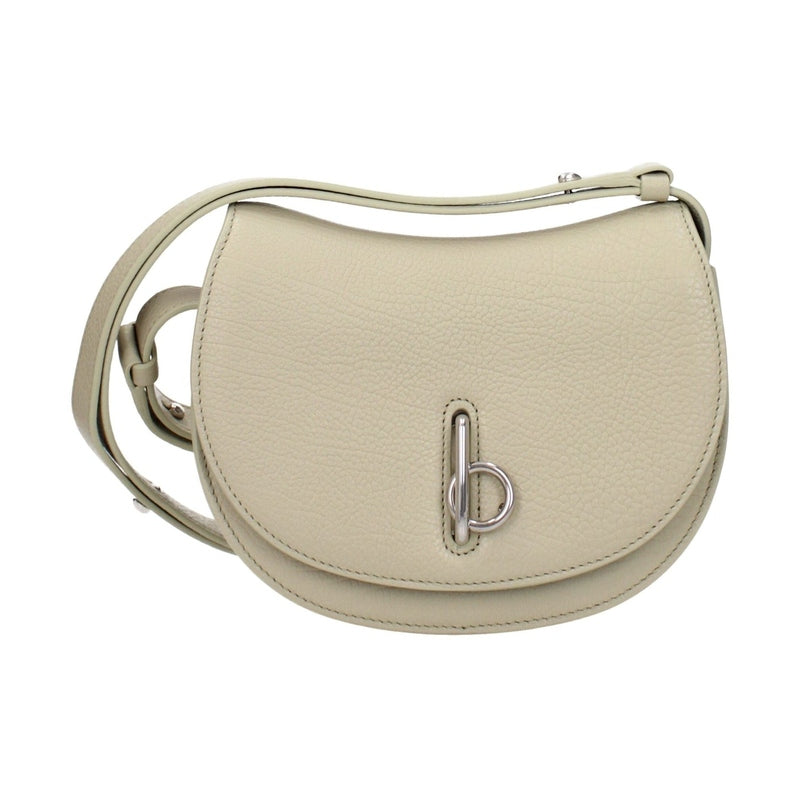Burberry Green Leather Shoulder Bag