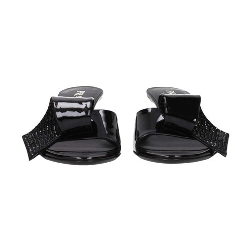 Prada Black Leather Sandals