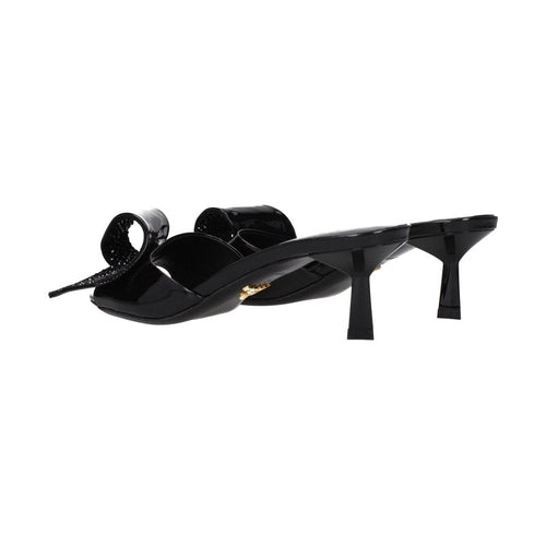 Prada Black Leather Sandals