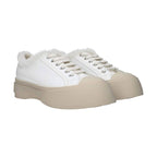 Marni White Leather Low Top Sneakers