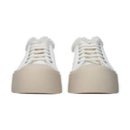 Marni White Leather Low Top Sneakers