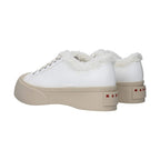 Marni White Leather Low Top Sneakers