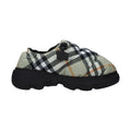 Burberry Green Fabric Slip-On Loafers