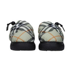 Burberry Green Fabric Slip-On Loafers