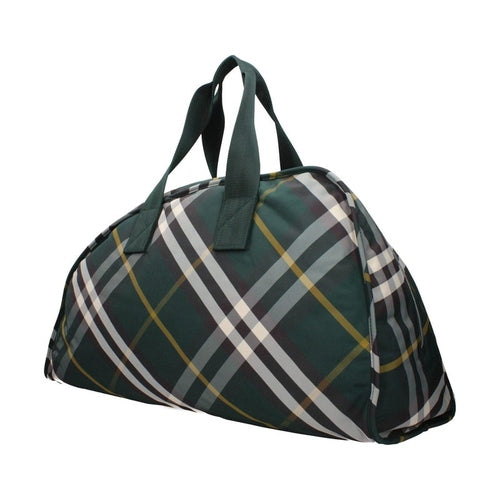 Burberry Green Fabric Luggage And Travel