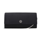 Tory Burch Black Leather Clutch Bag