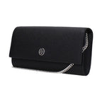 Tory Burch Black Leather Clutch Bag