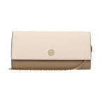 Tory Burch Beige Leather Clutch Bag