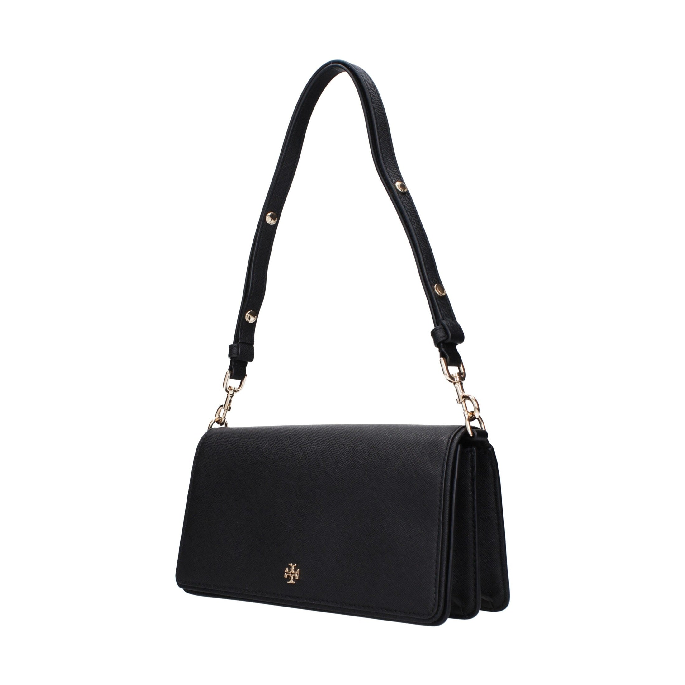 Tory Burch Black Leather Shoulder Bag