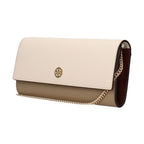 Tory Burch Beige Leather Clutch Bag