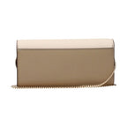 Tory Burch Beige Leather Clutch Bag