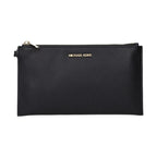 Michael Kors Black Leather Clutch Bag